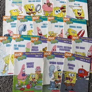 SpongeBob SquarePants Phonics Booklets - Yellow, Pink, Blue, Green